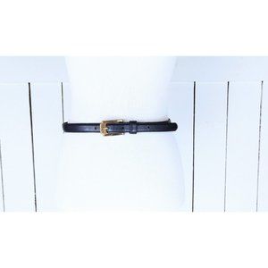 Vintage Liz Claiborne blue skinny leather belt/medium